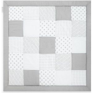 Patchwork Essential emma & noah kruipdeken grijs 120 x 120 cm