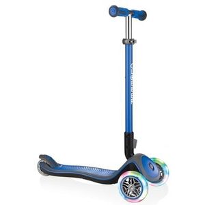 GLOBBER Step ELITE DELUXE LIGHTS met lichtwielen - navy blauw