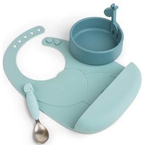 Done by Deer ™ Peekaboo servies first maaltijd Hert friends in blauw