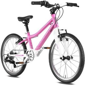 PROMETHEUS BICYCLES PRO® kinderfiets 20 inch roze wit SHOCKING PINK