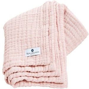 Nordic Coast Company Mousseline deken roze 90 x 120 cm
