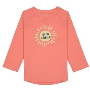 LÄSSIG UV zwemshirt met lange mouwen Sunshine coral