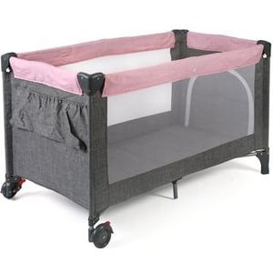 CHIC 4 BABY Reiswieg Luxus Melange grijs-roze