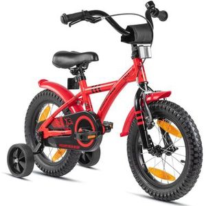 PROMETHEUS BICYCLES® Kinderfiets Hawk 14 inch rood-zwart