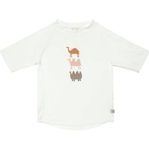 LÄSSIG UV zwemshirt korte mouw camel wit