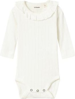 Lil'Atelier lange mouw body Nbfrachel Kokosmelk