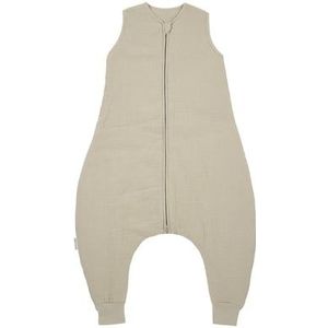 Meyco Baby Uni baby winter slaapoverall jumper - pre-washed hydrofiel - sand - 104cm - 2.0 TOG