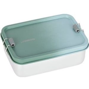 LÄSSIG Roestvrij stalen lunchbox Solid olive / green