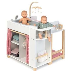 MUSTERKIND ® Dolls' Centre "Viola" wit/naturel/oudroze