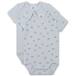 Sanetta Romper korte mouw dubbelpak blauw