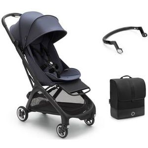 bugaboo Buggy Butterfly compleet Stormy Blue inclusief buikstang en transporttas