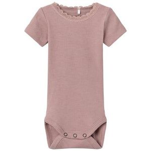 name it Bodysuit met korte mouwen Nbfkab Deauville Mauve