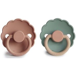 FRIGG Daisy siliconen fopspeen Rose Goud / Wilg 0-6 maanden