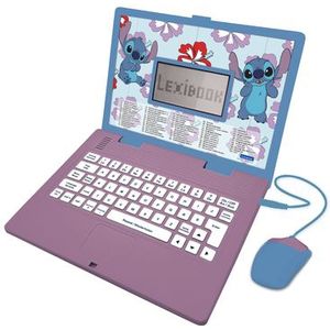 LEXIBOOK Disney Stitch tweetalige laptop, Engels en Duits