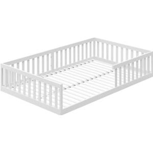 Kids Collective Vloerbed 120x200 cm met uitvalbescherming & lattenbodem wit