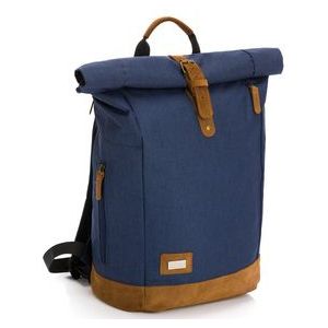 fillikid Luiertas Rugzak Rolltop Berlin Navy Melange