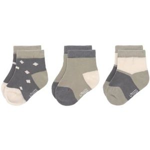 LÄSSIG Kinder sneakersokken 3-pack antraciet