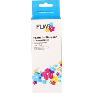 FLWR Canon GI-56C cyaan (FLWR-4430C001) - Inktcartridge - Huismerk (compatible)