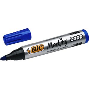 BIC Permanente marker 2000 rond 1.7mm 1 stuk blauw (820914) - Schrijfwaren - Origineel