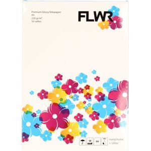 Huismerk FLWR Fotopapier wit (FLWR-A4-PP220D) - Fotopapier - Huismerk (compatible)