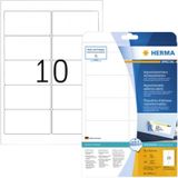 Herma 8018 Permanente stickers 96 x 50,8mm transparant