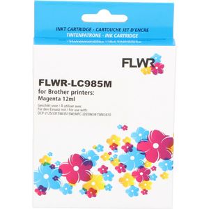 FLWR Brother LC-985M magenta (FLWR-LC985M) - Inktcartridge - Huismerk (compatible)