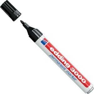 Edding 3000 Permanentmarker rond 1.5-3mm zwart (35001) - Markers - Origineel