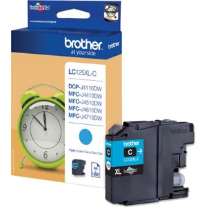 Brother LC-125XLC cyaan (LC125XLC) - Inktcartridge - Origineel XXL