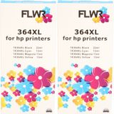 FLWR HP (2X) 364XL Multipack zwart en kleur
