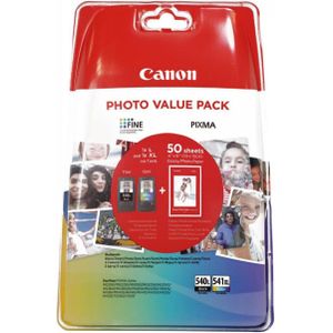 Canon PG-540L/CL-541XL Multipack met fotopapier zwart en kleur (5224B007) - Inktcartridge - Origineel Hoge Capaciteit