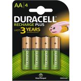 Duracell Rechargeable AA 1300mAh batterijen - 4 stuks