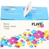 FLWR Dymo 11356 naambadges wit (FLWR-11356) - Labels - Huismerk (compatible)