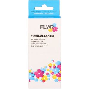FLWR Canon CLI-531M magenta (FLWR-6120C001) - Inktcartridge - Huismerk (compatible)