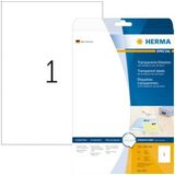 Herma 4375 folie-etiketten transparante mat (4375) - Stickervellen - Origineel