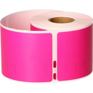 FLWR Dymo 99014 Adreslabel groot roze (FLWR-99014-Pink) - Labels - Huismerk (compatible)