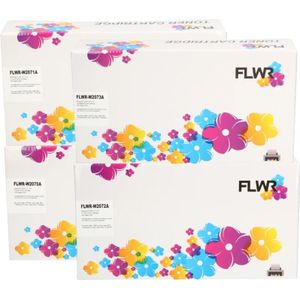 FLWR HP 117A zwart en kleur (FLWR-117A-BUNDEL) - Toners - Huismerk (compatible)