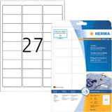 Herma 4511 Verwijderbare textiele naametiket 63,5 x 29,6mm wit (4511) - Stickervellen - Origineel