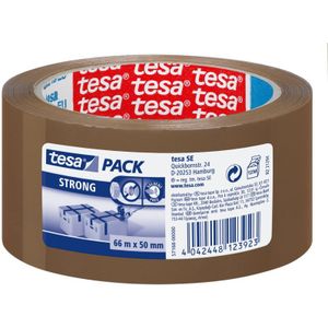Tesa PP verpakkingsplakband 50mm x 66m bruin (57168-00000-05) - Plakband en tape - Origineel