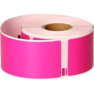 FLWR Dymo 99012 adreslabel roze (FLWR-99012-Pink) - Labels - Huismerk (compatible)