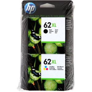 HP 62XL Combo pack zwart en kleur (OR-MP-62XL-62XL) - Inktcartridge - Origineel Hoge Capaciteit