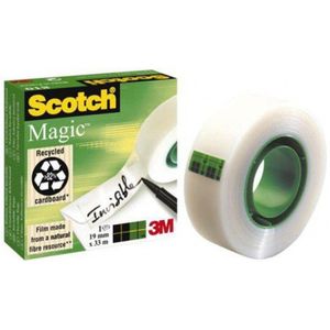 Scotch magic 810 onzichtbare plakband 19x32,9 mm transparant (8101933) - Plakband en tape - Origineel