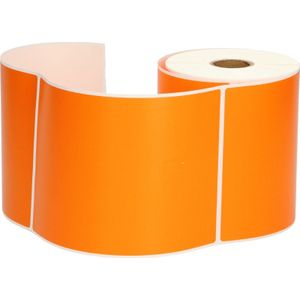 FLWR Zebra verzendetiketten oranje (FLWR-102-150-25-Orange) - Labels - Huismerk (compatible)