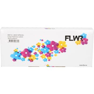 FLWR Dymo 99012 10-Pack wit (FLWR-99012-10) - Labels - Huismerk (compatible)