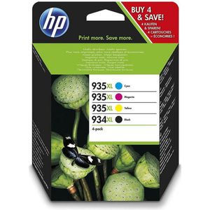 HP 934XL/935XL multipack (MHD sep-20) zwart en kleur (X4E14AE) - Inktcartridge - Origineel Hoge Capaciteit