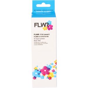 FLWR Epson 114 Inktfles zwart (FLWR-C13T07A140) - Inktfles - Huismerk (compatible)