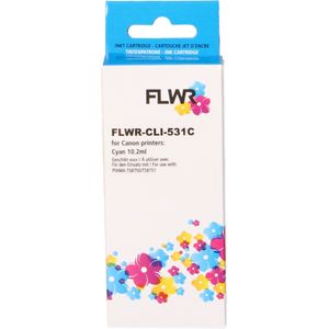 FLWR Canon CLI-531C cyaan (FLWR-6119C001) - Inktcartridge - Huismerk (compatible)