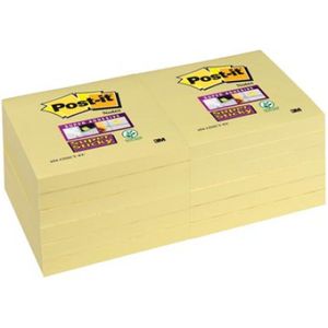 3M Post-it-655 76x127mm 12 pack geel (OR-655GE) - Schrijfblokken en schriften - Origineel
