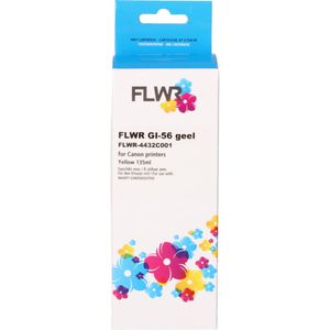 FLWR Canon GI-56Y geel (FLWR-4432C001) - Inktcartridge - Huismerk (compatible)
