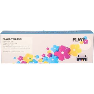 FLWR Brother TN-249C cyaan (FLWR-TN249C) - Toners - Huismerk (compatible)