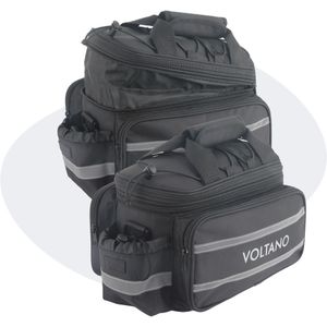 Voltano Luxe Bagagedrager Tas - Enkele fietstas - 100% Waterdicht - 13 Liter